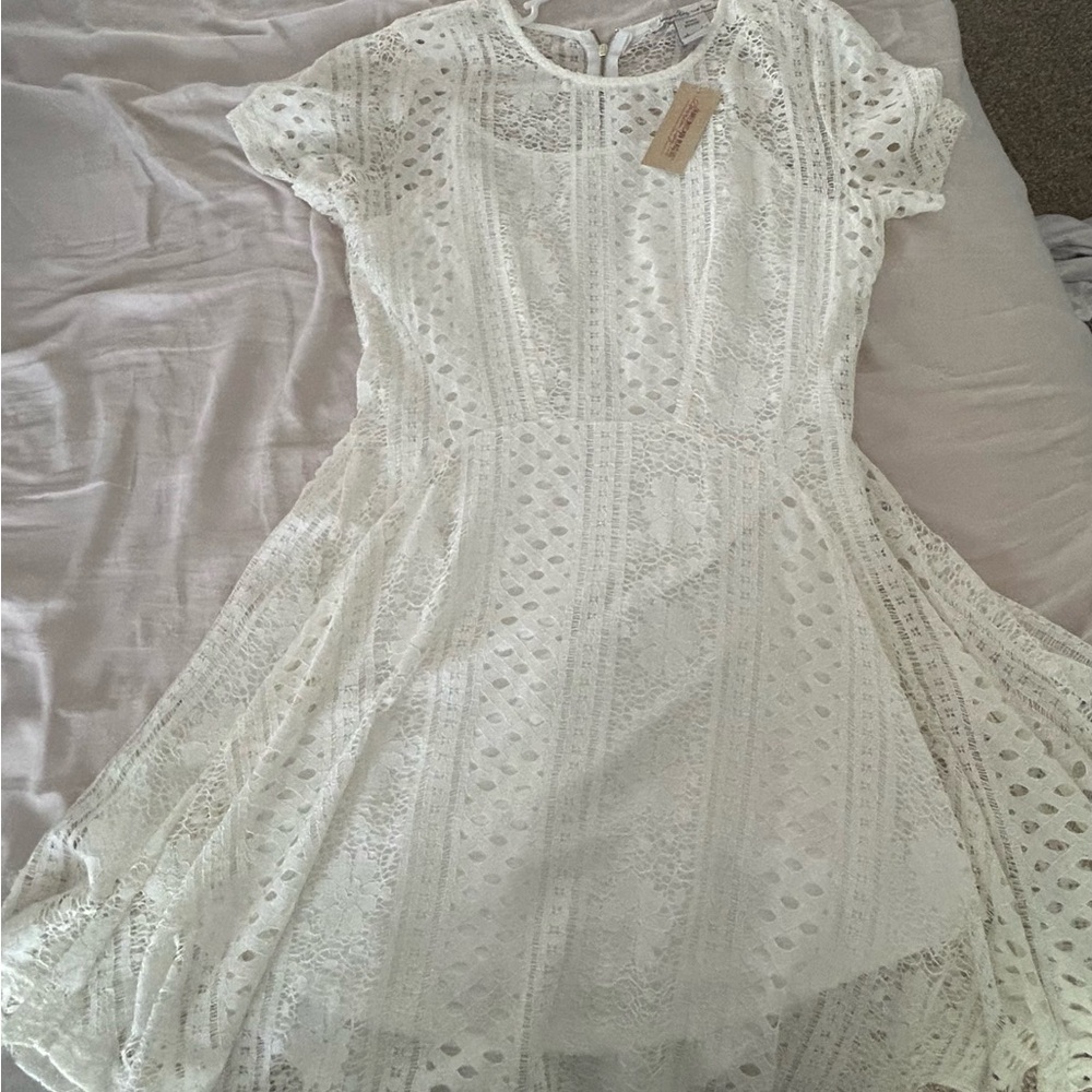 American Rag white Swing Dress size L
